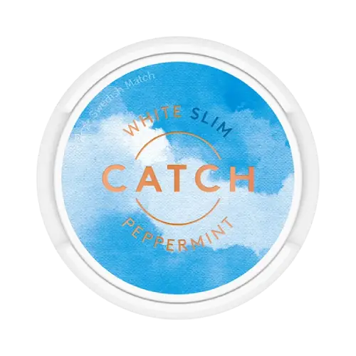 Catch Catch Peppermint Vit Slim Normal - portionssnus