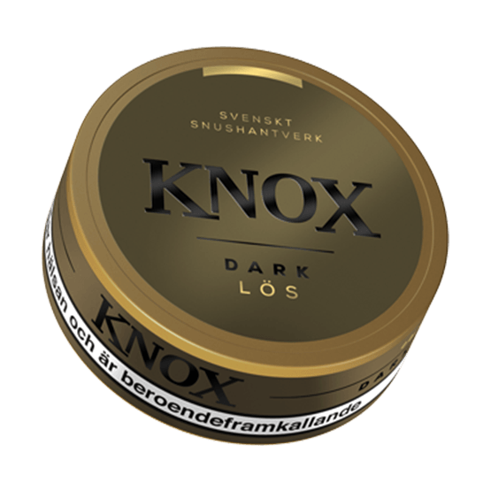 knox dark lös snus