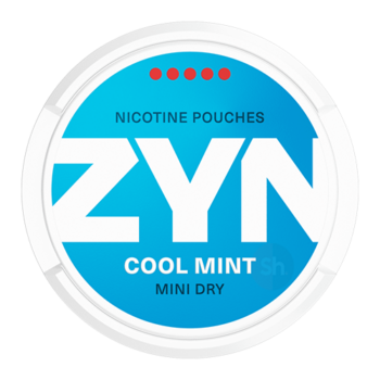 ZYN Cool Mint Mini Dry Super Strong All White Portion