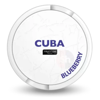 CUBA White Blueberry all white snus