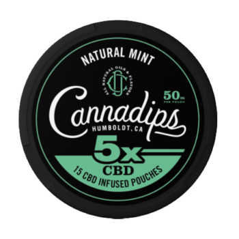 cannadips natural mint x5