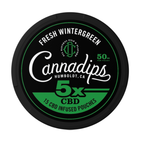 cannadips 5X wintergreen Cannadips Slim Fresh Wintergreen CBD