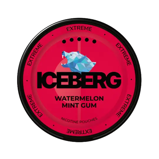 ICEBERG watermelon mint gum 5 ICEBERG Watermelon Mint Gum 50mg