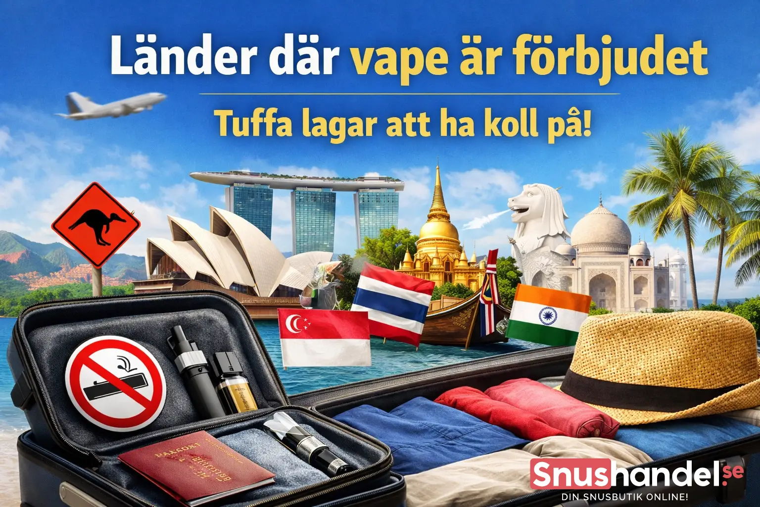 Länder där vape är förbjudet – regler du måste känna till 2026