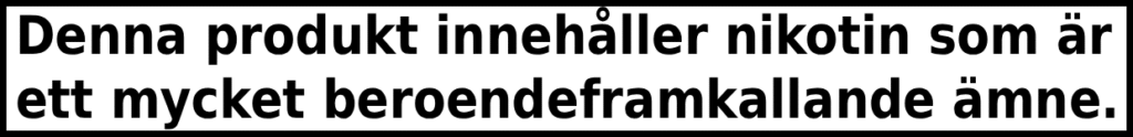 varningstext snushandel - snus online