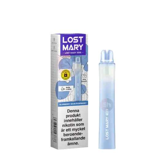 Lost Mary 1000 blueberry sour raspberry Lost Mary 1000 - Blueberry Sour Raspberry 20mg