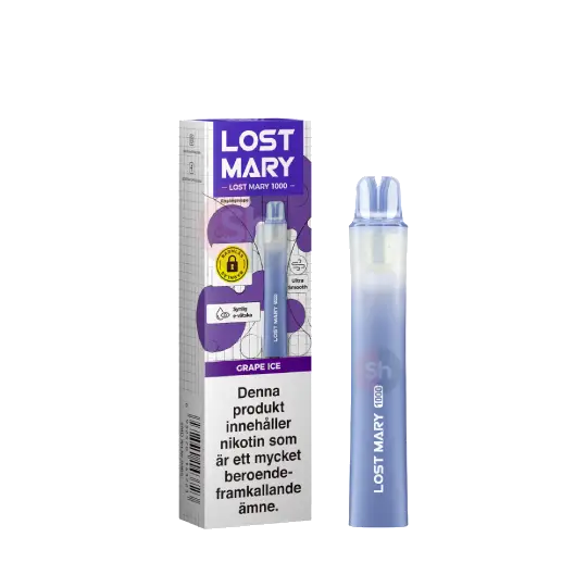 Lost Mary 1000 grape ice Lost Mary 1000 - Grape ICE 20mg