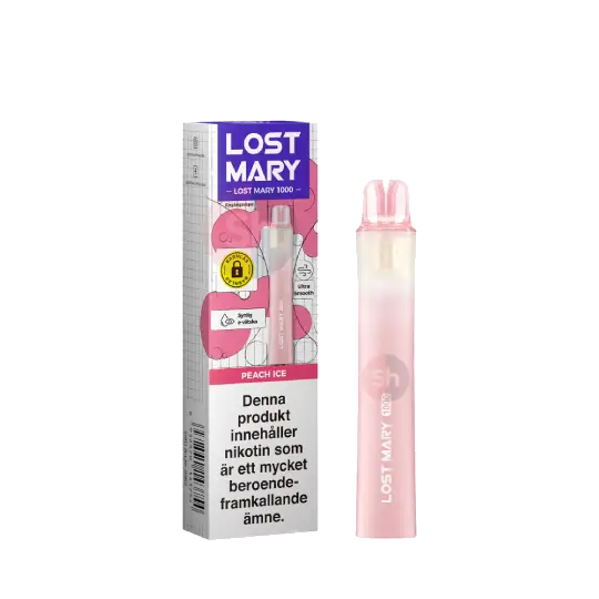 Lost Mary 1000 peach ice Lost Mary 1000 - Peach ICE 20mg